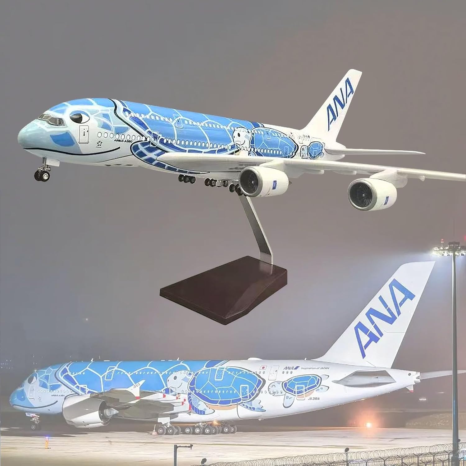 Resin Art Beach - 1/160 스케일 항공기 A380 일본항공 ANA