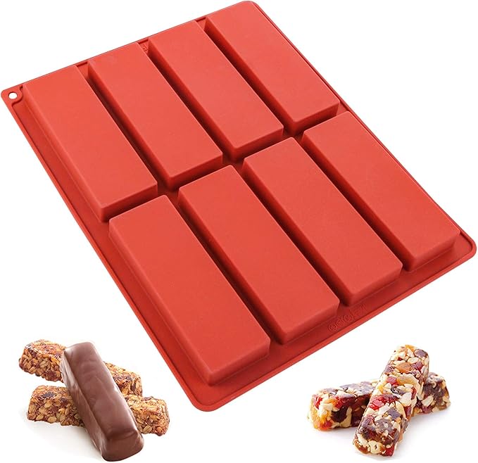 Tray Mold Rectangle - 8구 버터 몰드, 그래놀라 바 몰드,