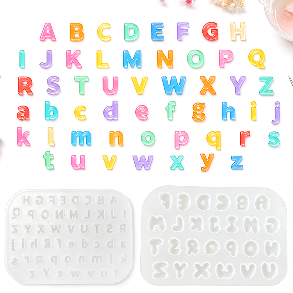 Resin Art Letters - S0321 미니 사이즈 실리콘 몰드 DIY