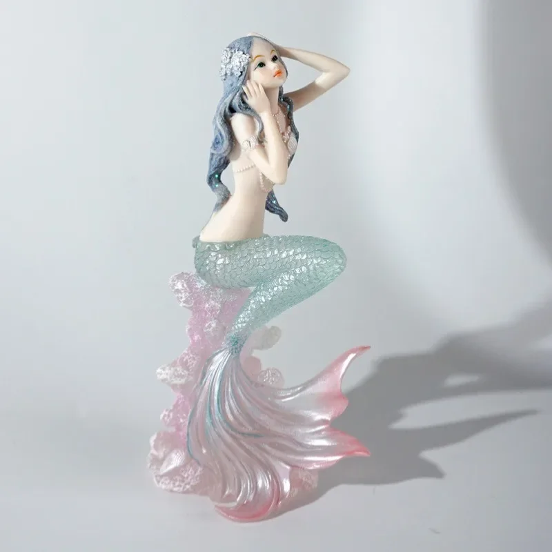 Resin Art Beach - 절묘한 수지 인어 산호 바다 파도