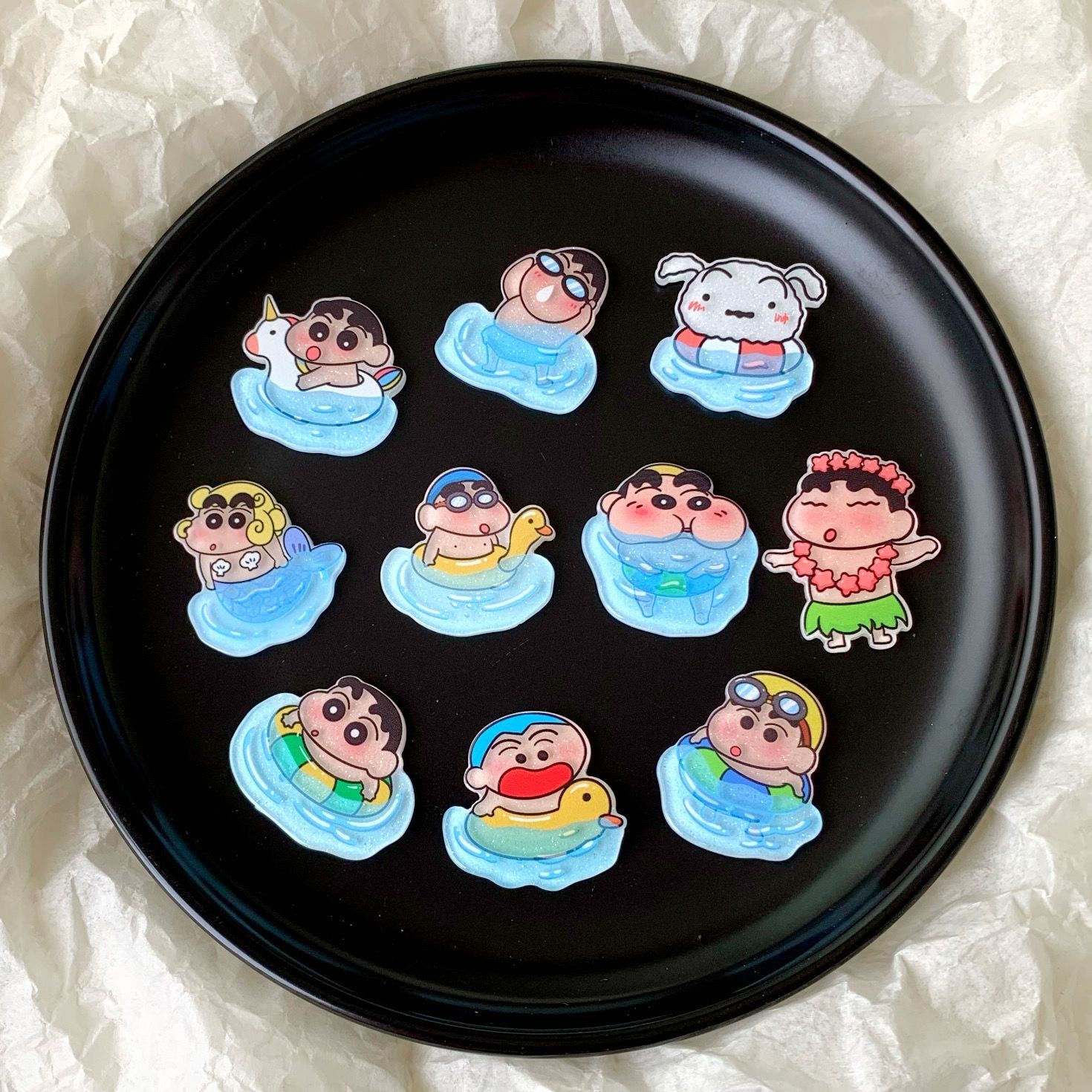 Resin Art Accessories - 크레용신짱 레진 액세서리 팬 물컵 신발