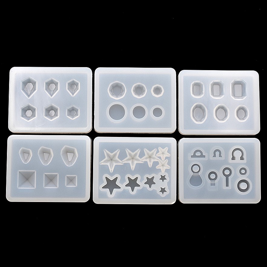Resin Art And Jewelry - SNASAN 귀여운 비즈 실리콘 몰드 귀걸이