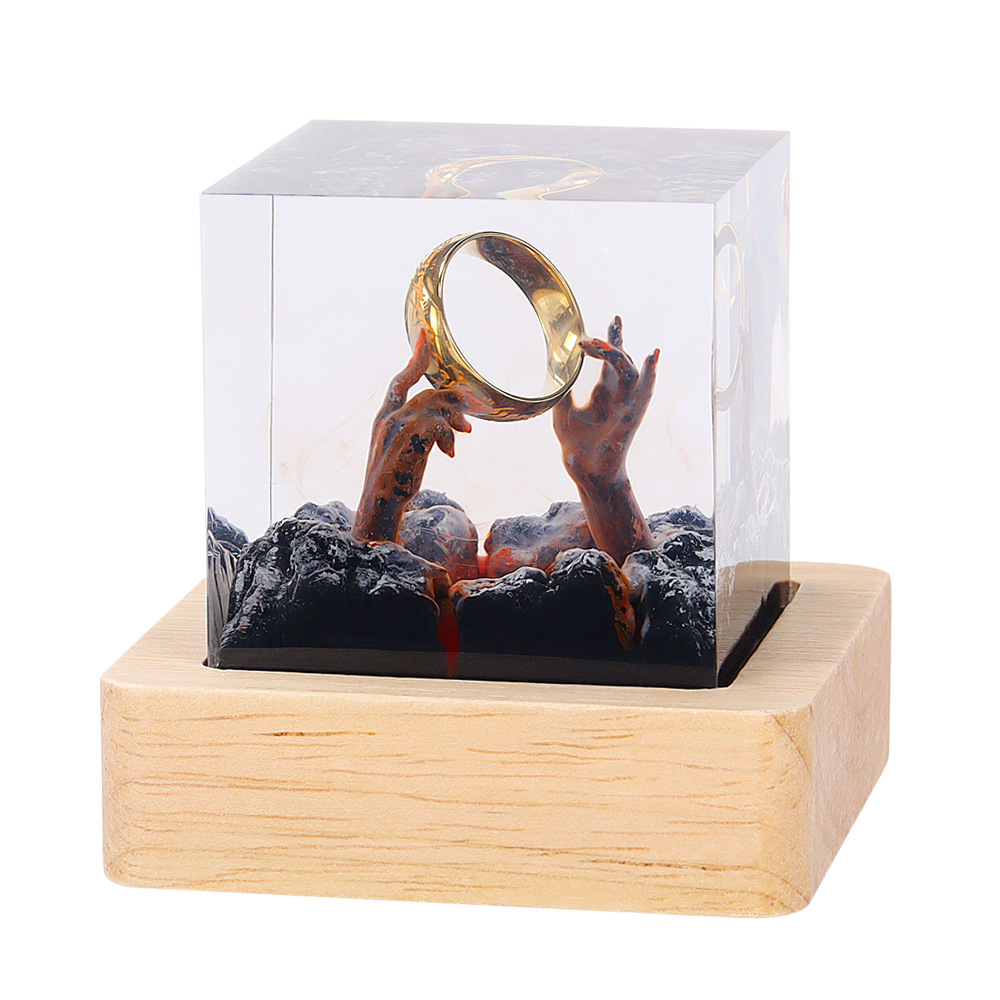 Resin Art Ring - 악마의 영역 생물 레진 테이블 라이트
