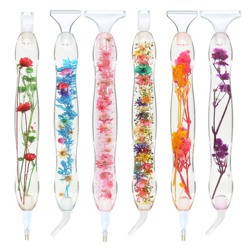 Resin Art Flower - 1세트 꽃무늬 레진 5D 다이아몬드 페인팅