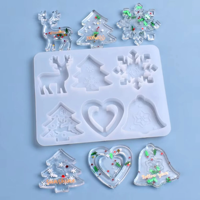 Resin Art Jewellery - 크리스마스 몰드 DIY 레진 크리스탈 에폭시