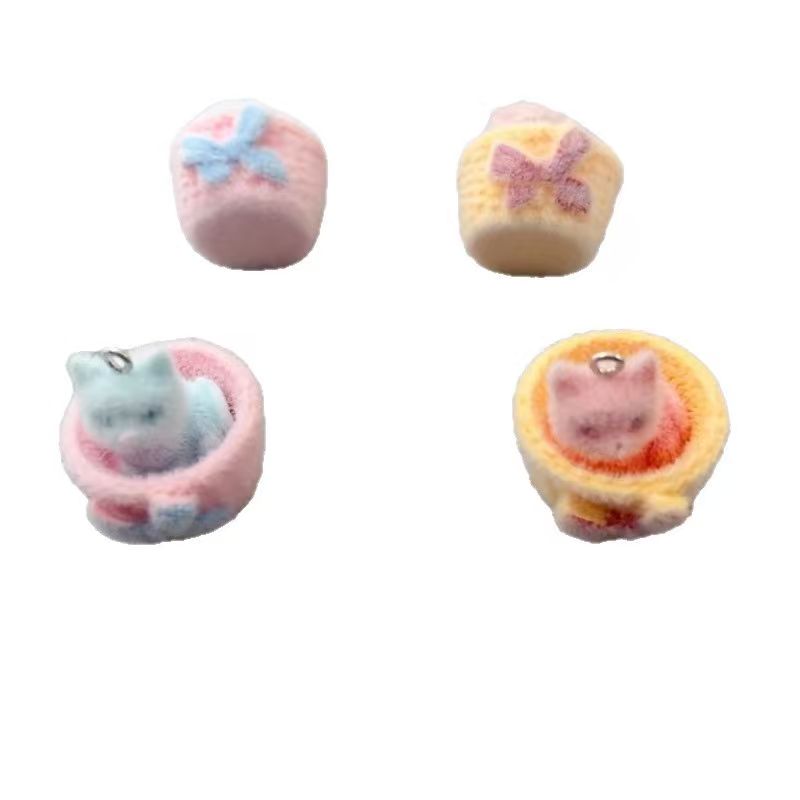 4개입 3D 플러시 레진 고양이 펜던트, DIY 쥬얼리 - Resin Art Accessories 리뷰 및 가격