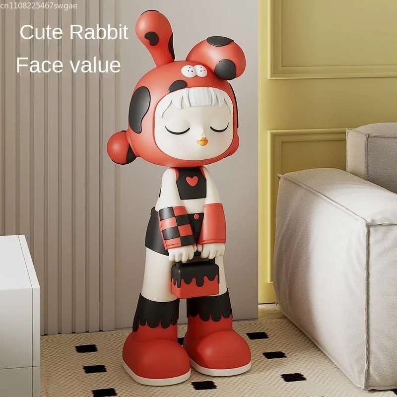 아트 카툰 소녀 조각상 실내 패션 캐릭터 모델 레진 공 - Resin Art Accessories 리뷰 및 가격