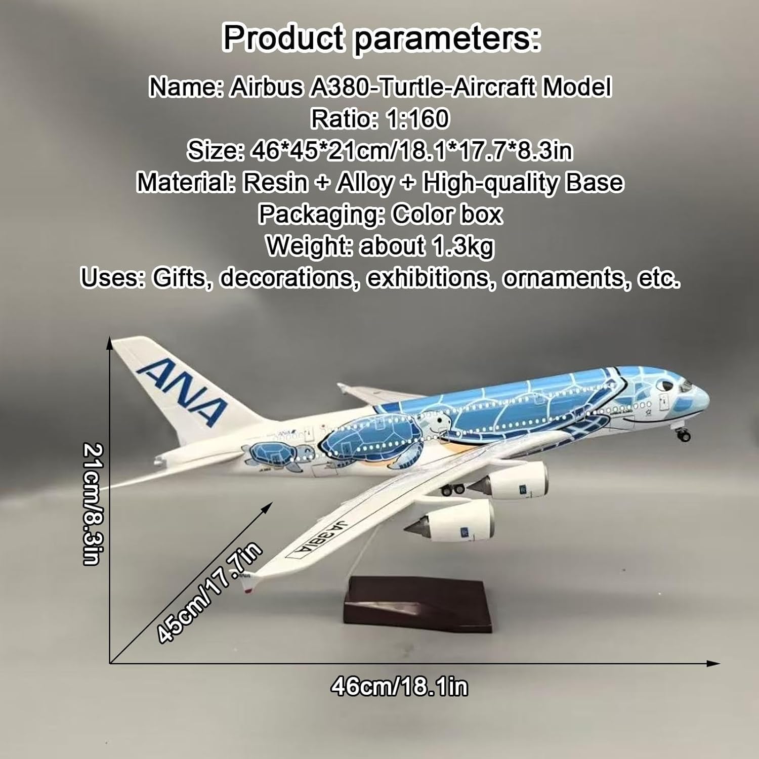 1/160 스케일 항공기 A380 일본항공 ANA 항공 - Resin Art Beach 리뷰 및 가격