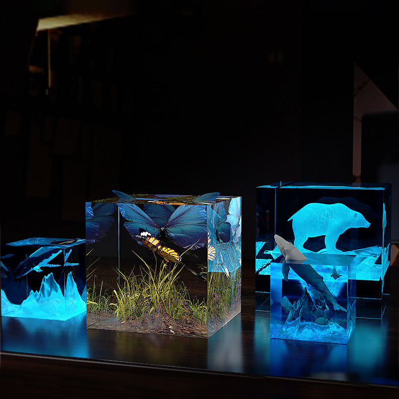 3D 큐브 UV 수지 금형 DIY 보석 펜던트 탁상 장 - Resin Art Cube 리뷰 및 가격