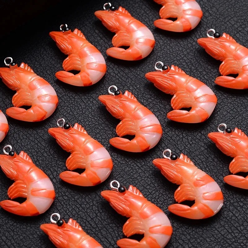 10Pcs 아크릴 수지 만화 해산물 참 3D 시뮬레이션 - Resin Art Accessories 리뷰 및 가격