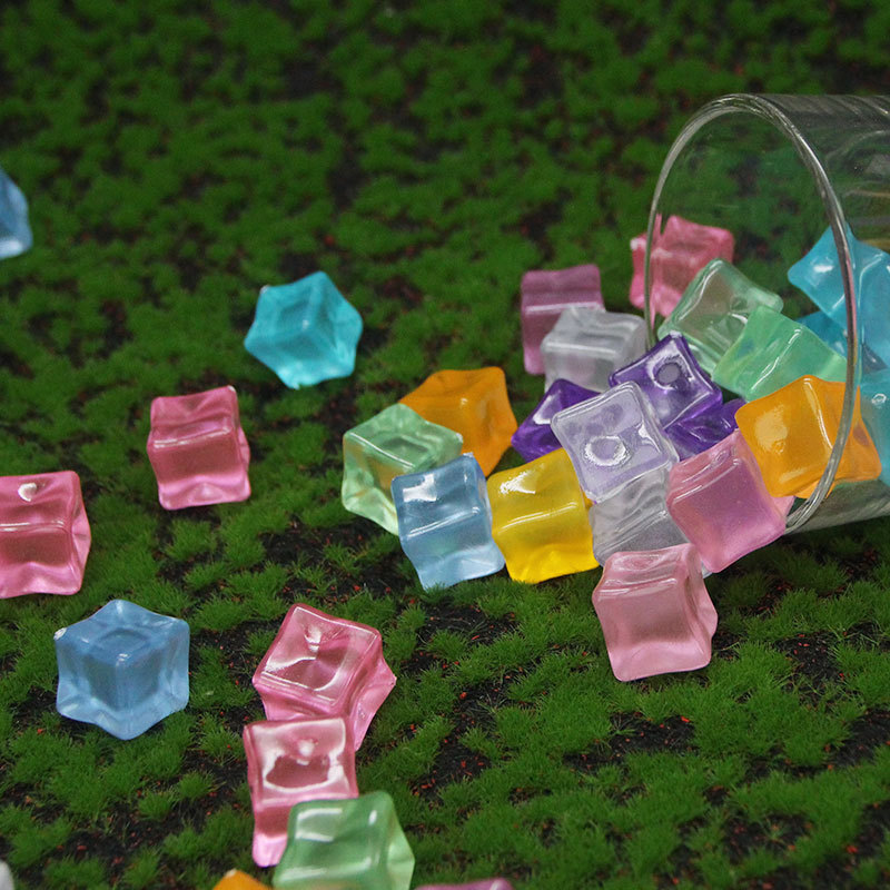 야광 스톤 스퀘어 시뮬레이션 아이스 큐브, 마당 및 크 - Resin Art Cube 리뷰 및 가격