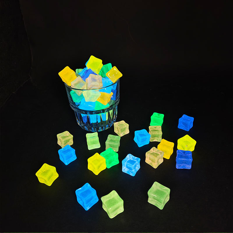 야광 스톤 스퀘어 시뮬레이션 아이스 큐브, 마당 및 크 - Resin Art Cube 리뷰 및 가격