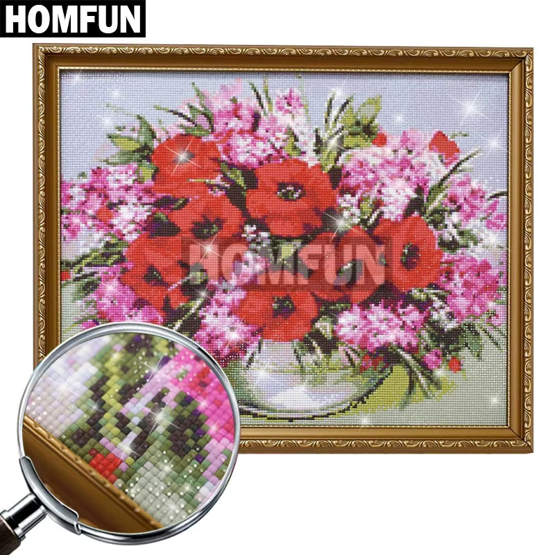 HOMFUN Diy 5d 다이아몬드 페인팅 