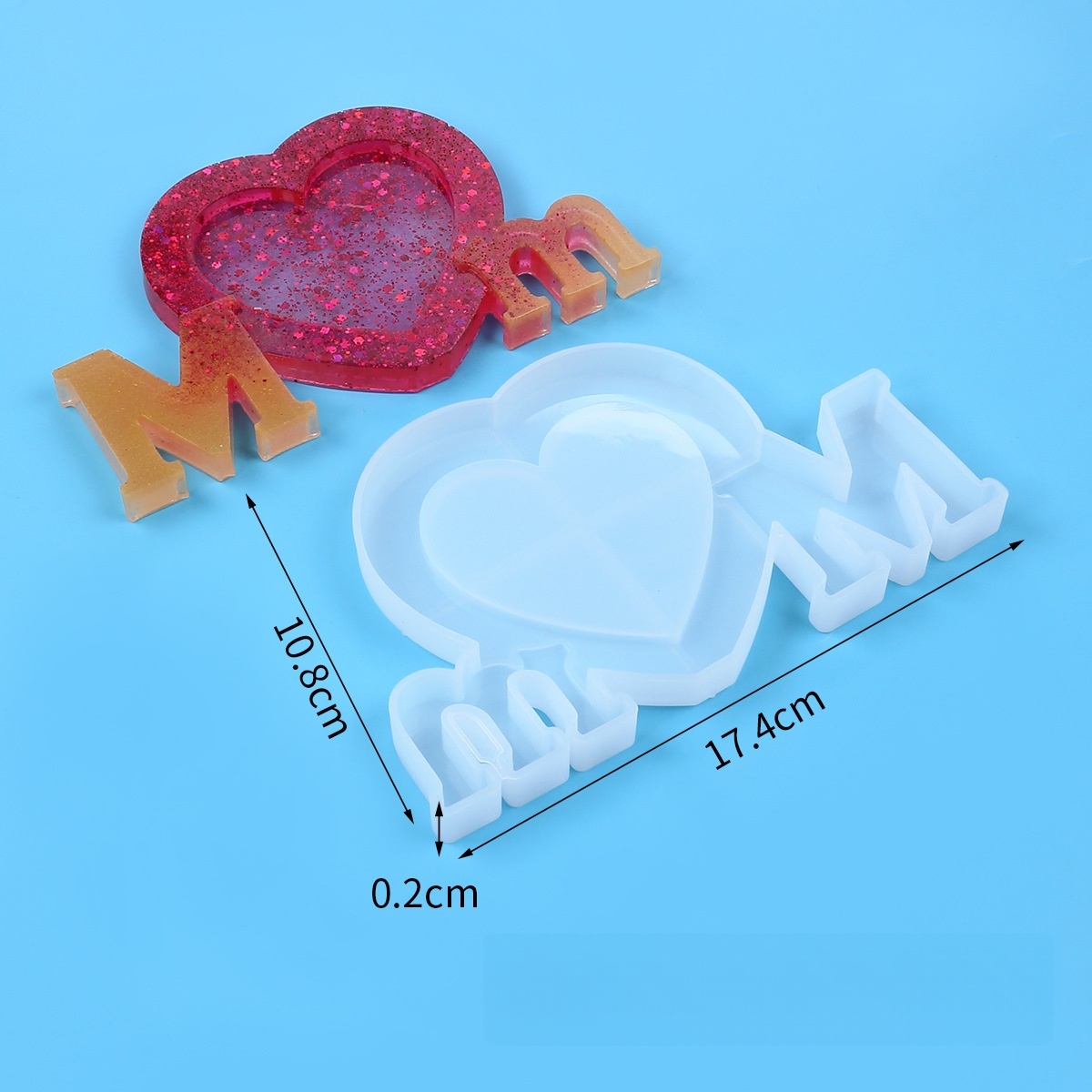 레터 Mm 에폭시 수지 실리콘 몰드 Diy 어머니의 날 - Resin Art Letters 리뷰 및 가격