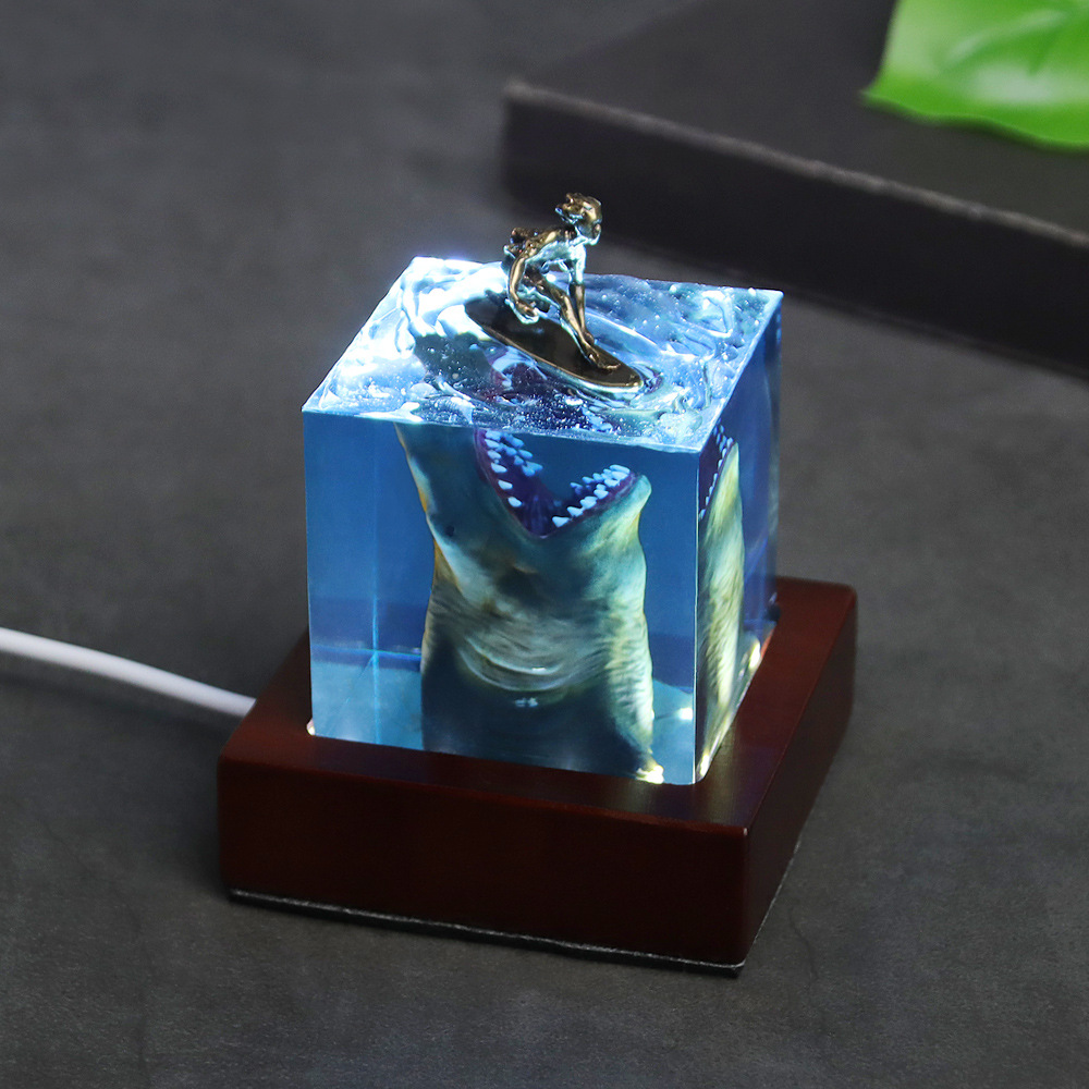 큐브 오가닉 송진 테이블 조명, 크리에이티브 아트 장식 - Resin Art Cube 리뷰 및 가격