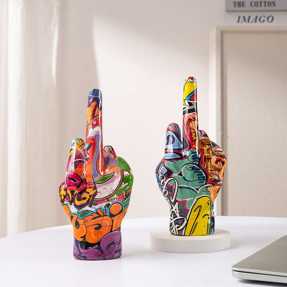 ERMAKOVA 낙서 중간 손가락 장식 미술 공예 수지 - Resin Art Ring 리뷰 및 가격