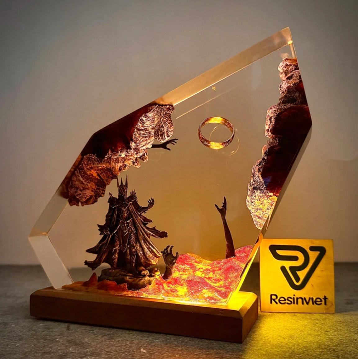 2026 신규 데몬 렐름 오가니즘 레진 테이블 램프 창 - Resin Art Ring 리뷰 및 가격