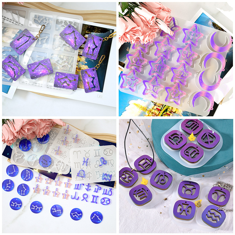 4가지 스타일의 심플 다용도 12궁도 별자리 레진 몰드 - Resin Art Letters 리뷰 및 가격