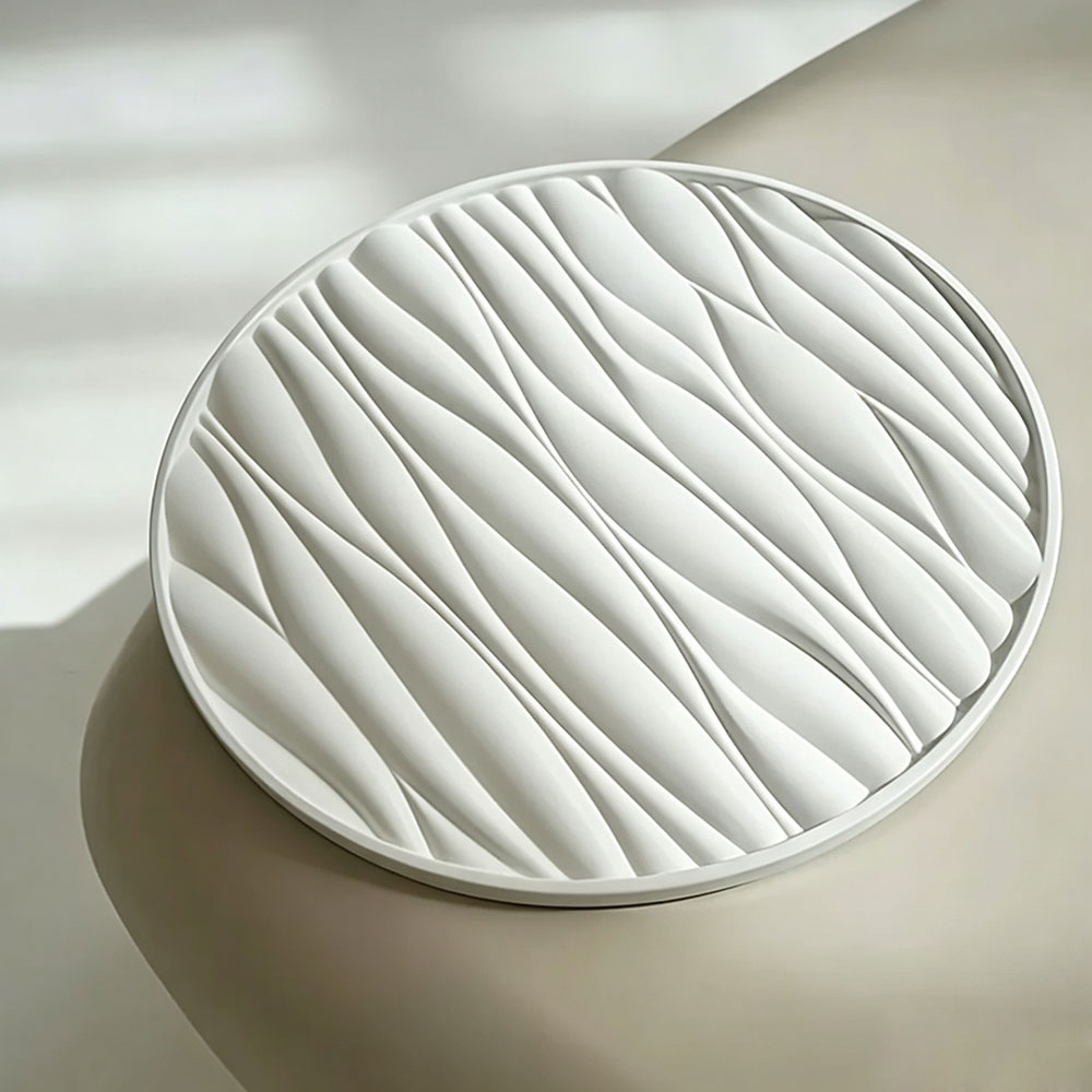 대형 원형 트레이 실리콘 몰드 웨이브 시멘트 석고 트레 - Resin Art Letters 리뷰 및 가격