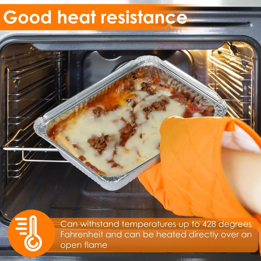 10PCS 뚜껑이있는 새로운 알루미늄 호일 트레이 사각 - Tray Mold Rectangle 리뷰 및 가격