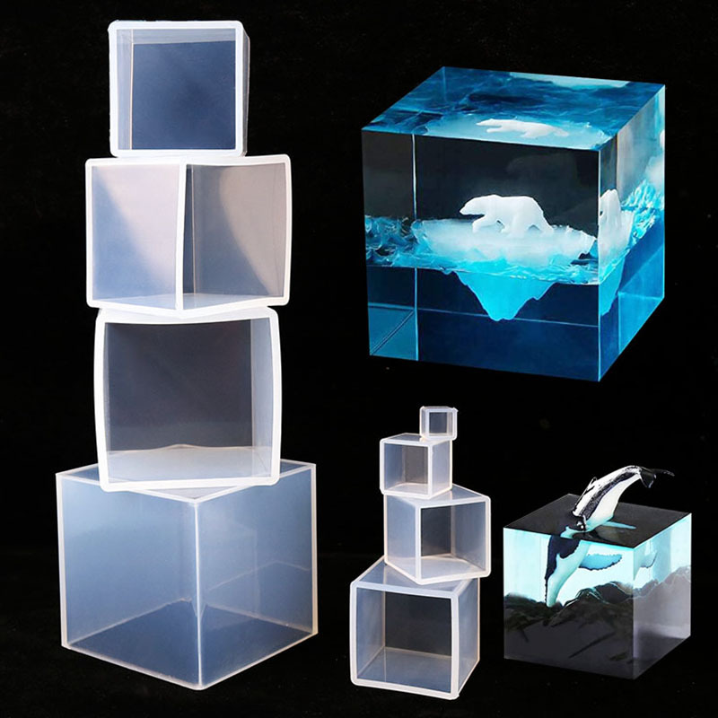 큐브 레진 몰드, 투명 실리콘 큐브 몰드 DIY 공예  - Resin Art Cube 리뷰 및 가격