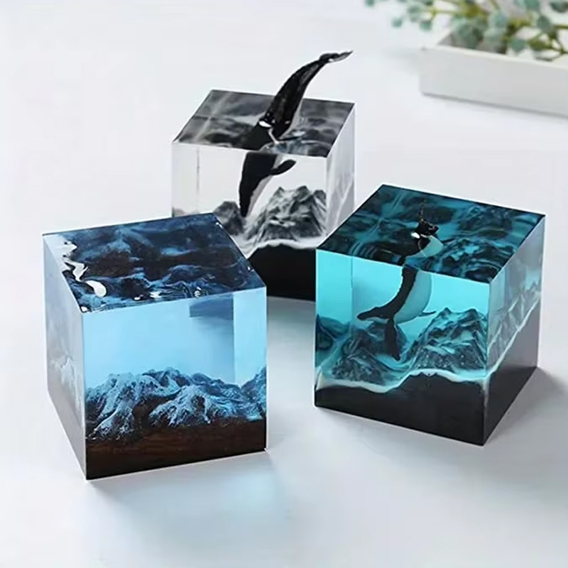 큐브 레진 몰드, 투명 실리콘 큐브 몰드 DIY 공예  - Resin Art Cube 리뷰 및 가격