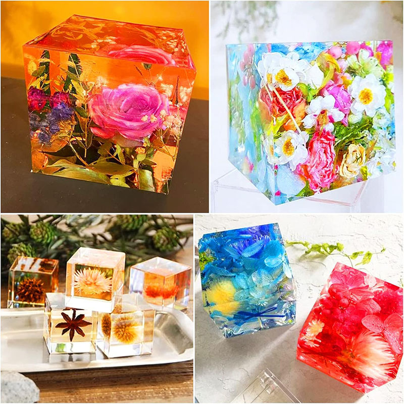 큐브 레진 몰드, 투명 실리콘 큐브 몰드 DIY 공예  - Resin Art Cube 리뷰 및 가격