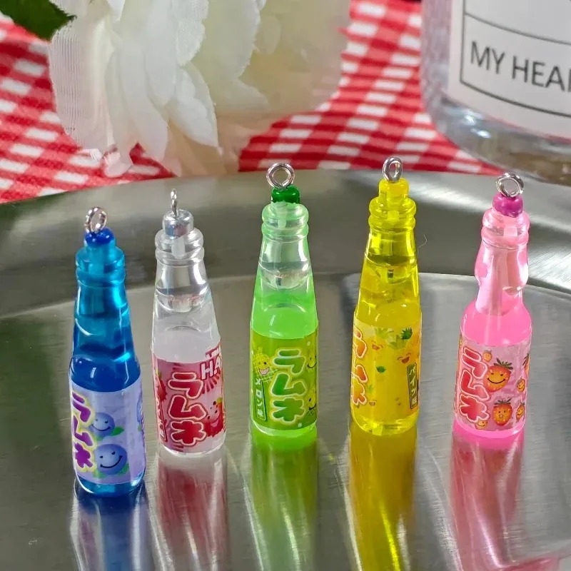 10Pcs 작은 소다병 레진 참 장식품 귀여운 음료병  - Resin Art Accessories 리뷰 및 가격