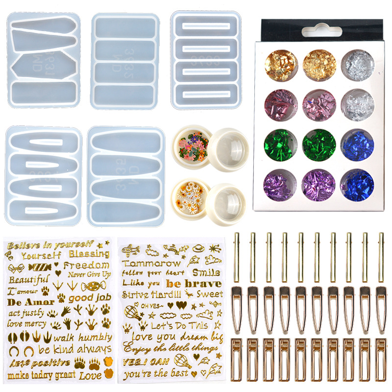 DIY 에폭시 수지 헤어 클립 머리핀 실리콘 몰드 쥬얼 - Resin Art Jewellery 리뷰 및 가격