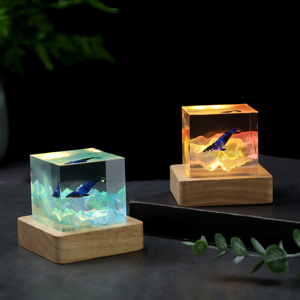 5cm 큐브 생물 레진 테이블 라이트 창의적인 예술 장 - Resin Art Cube 리뷰 및 가격