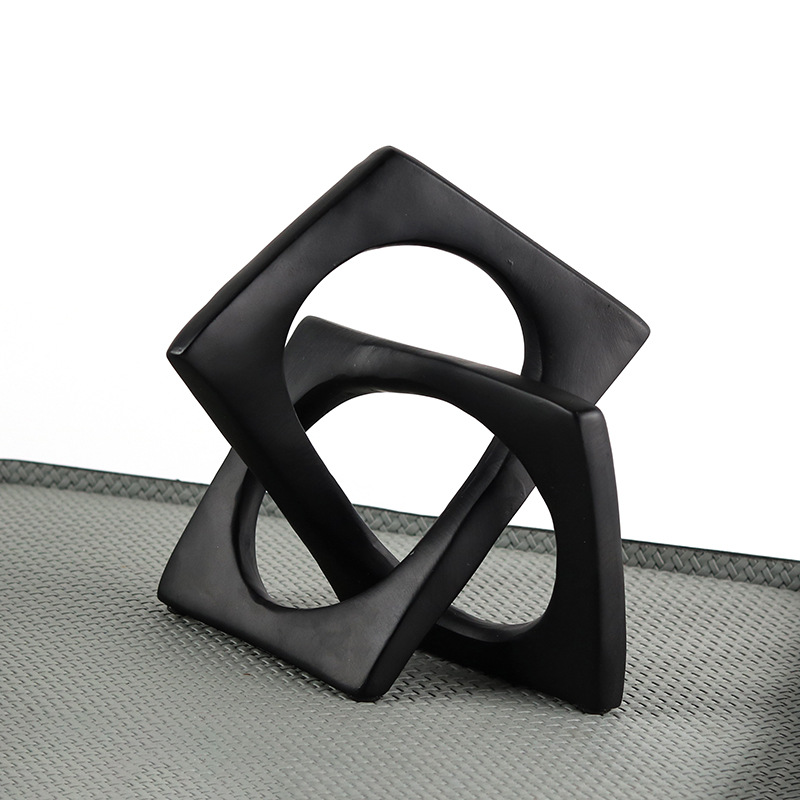 현대적인 기하학 조각, 거실 및 호텔 장식용 창의적인  - Resin Art Ring 리뷰 및 가격