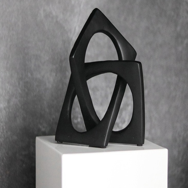현대적인 기하학 조각, 거실 및 호텔 장식용 창의적인  - Resin Art Ring 리뷰 및 가격