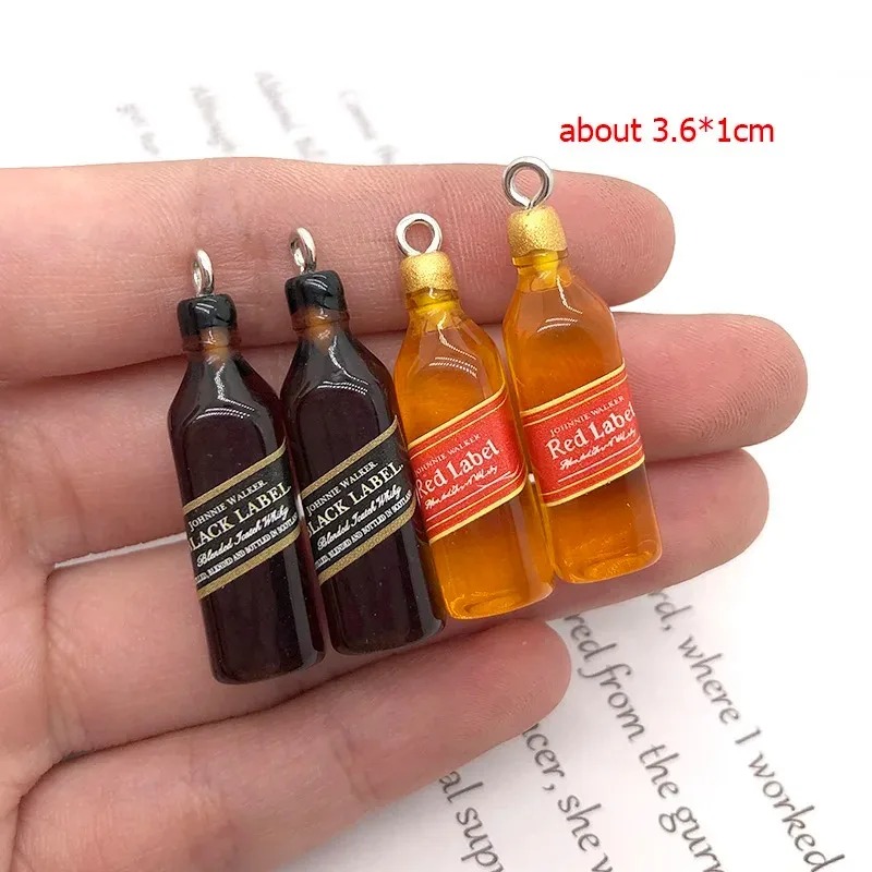10Pcs 작은 와인 바 병 수지 참 DIY 귀걸이 액 - Resin Art Accessories 리뷰 및 가격