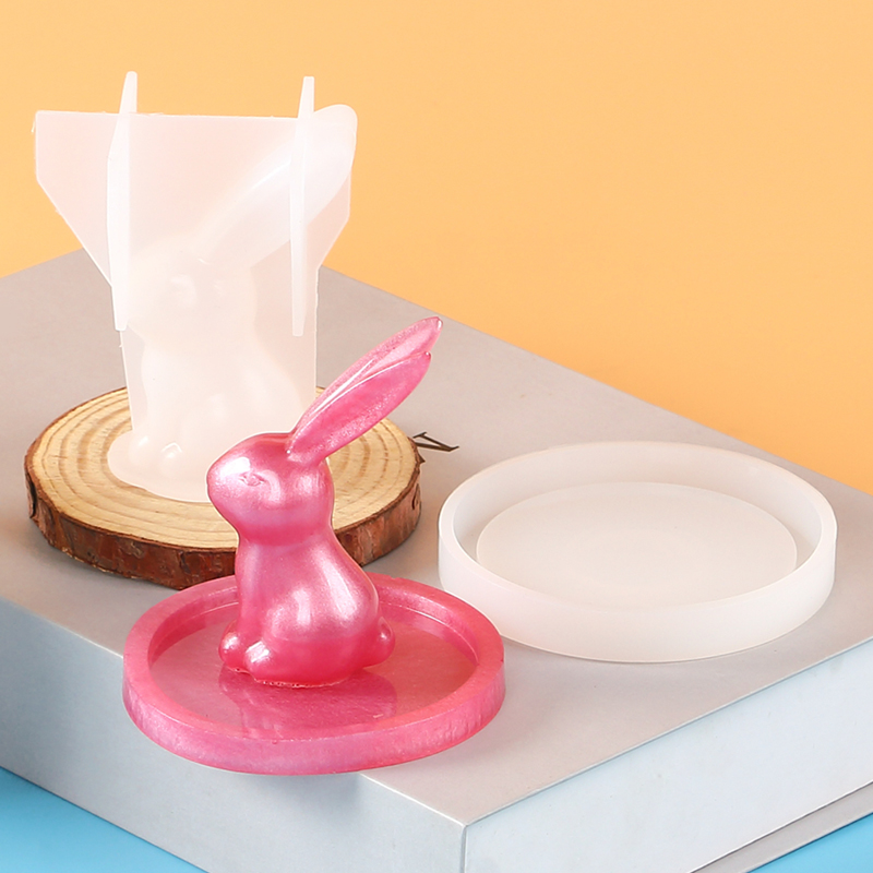 2Pcs 3D 토끼 반지 홀더 실리콘 에폭시 수지 금형 - Resin Art Ring 리뷰 및 가격