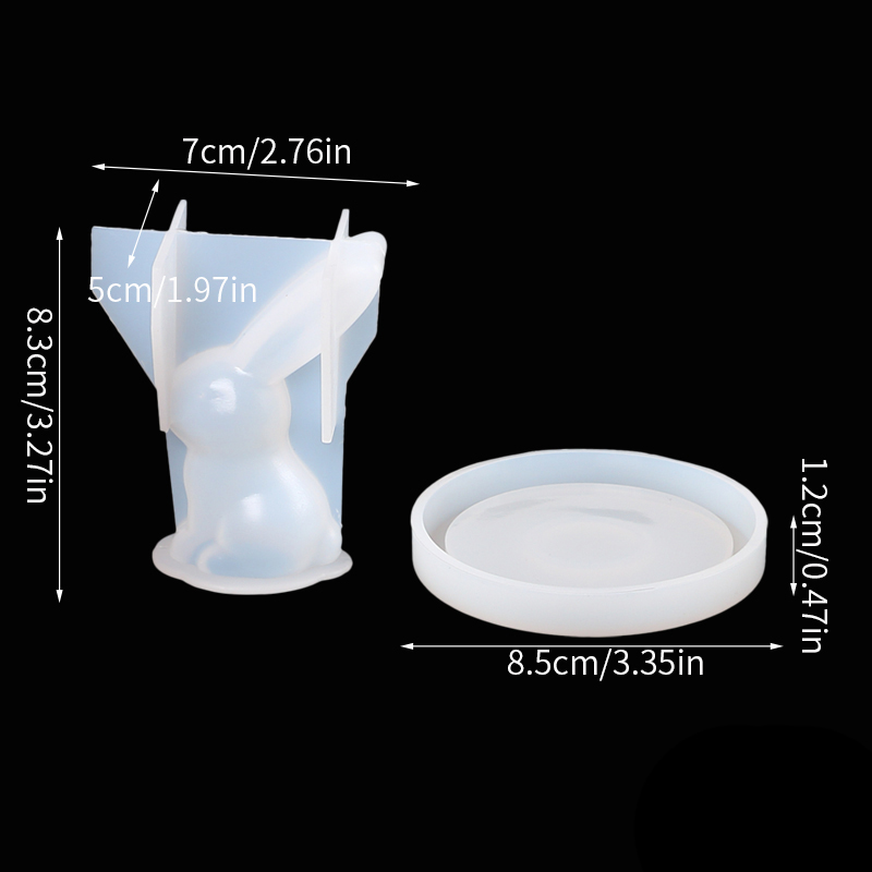 2Pcs 3D 토끼 반지 홀더 실리콘 에폭시 수지 금형 - Resin Art Ring 리뷰 및 가격