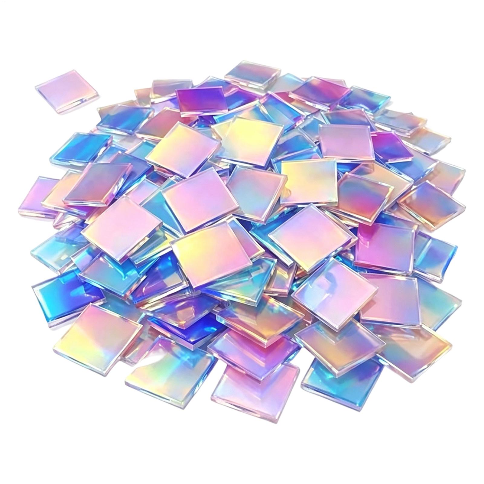 미니 아크릴 시트 100개 무지개 홀로그램 아크릴 사각 - Resin Art And Jewelry 리뷰 및 가격