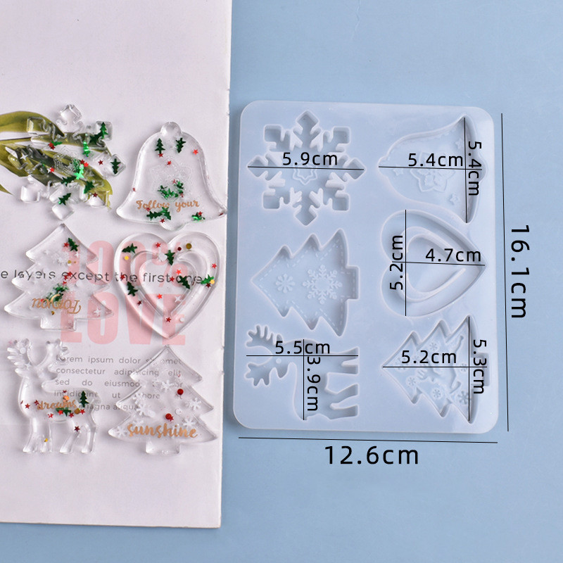 크리스마스 몰드 DIY 레진 크리스탈 에폭시 몰드 눈송 - Resin Art Jewellery 리뷰 및 가격